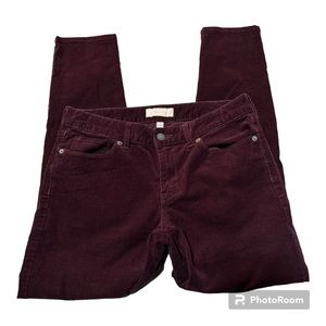 Banana Republic Burgundy Skinny Pants
